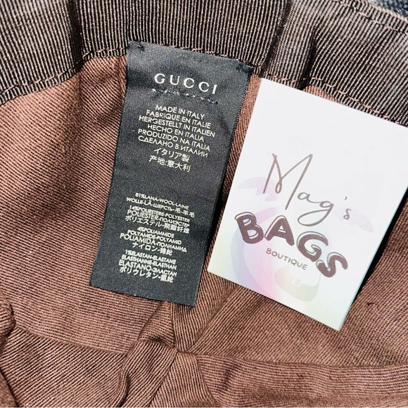 Gucci: Baseball Cap Gabardine Logo Terry Headband Hat - Picture 12 of 16